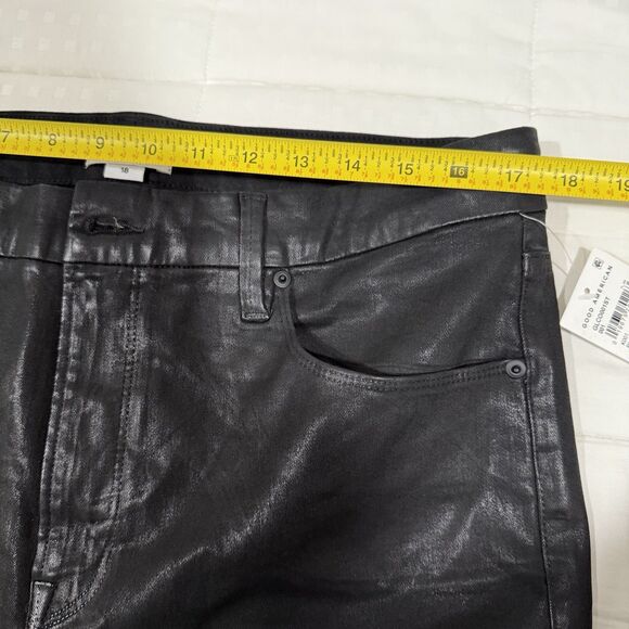 Good American Good Legs Black Skinny Jeans 29" Inseam Women's Size 18 NWT - Picture 5 of 12